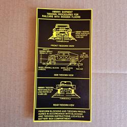 Decal Instruction Tie Down 12340925