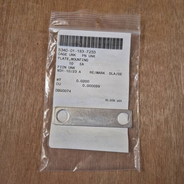 Plate Mounting 12338608