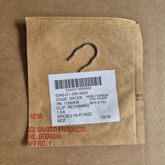 Clip Retaining 11580634